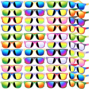 32 Pack Kids Sunglasses Bulk, Sunglasses Party Favors for kid, 16 Colors Neon Sunglasses with UV400 Protection, Gift for Birthday, Beach, School Prizes Goodie Bags Stuffers, Summer Pool Party Supplies