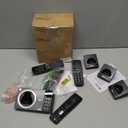 AT&T 4-Handset Expandable DECT 6.0 Cordless Home Phone with Large Display, Big Buttons, Answering Machine, Smart Call Blocker, Long Range, Caller ID, Speakerphone, Intercom: CL82418 (Charcoal Black)