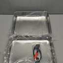 ZEAYEA 2 Pack 13 x 11.3 Inch Griddle Basting Cover, Stainless Steel Cheese Melting Domes, Rectangular Metal Steaming Cover, BBQ Grilling Accessories for Flat Top Griddle, Indoor or Outdoor Camping