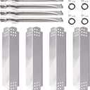 Grill Replacement Parts for Nexgrill 4 Burner 720-0830H, 720-0783E, 5 Burner 720-0888, 720-0888N, Burner Tubes, Heat Shield Tent Plates and Igniters Replacement Kit for Home Depot Nexgrill 720-0830H