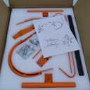 vikofan 2 Pcs Ladder Roof Hook Ridge Aluminum Ladder Stabilizer 500Lbs for Roof with Wheel for Safe and Easy Access