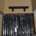 30 Pack 5 Inch Cabinet Handles Matte Black Cabinet Pulls Stainless Steel Drawer Handles for Kitchen Cabinet Hardware 3 Inch Hole Centers