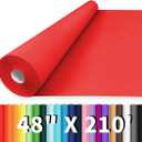 Vanhench 48" x 2520" (210') Red Wrapping Paper Roll, Craft Paper for Wedding, Art, Baby Shower, Birthday, Mother's Day Gifts & Bouquet Flower Wrapping