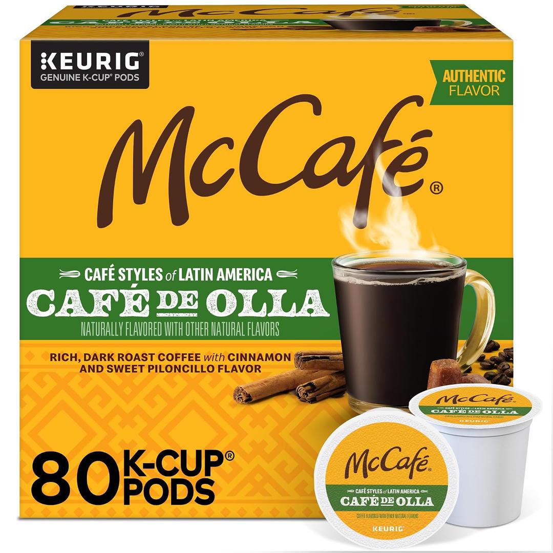 McCafe Cafe Styles of Latin America Cafe de Olla, Keurig Single Serve K-Cup Coffee Pods, 20 Count (EXP 07/14/26)