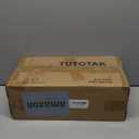 TUTOTAK Small Narrow Side Table with Charging Station, Set of 2 Skinny End Table for Small Spaces, Slim Nightstand with USB Ports and Outlet,Sofa Beside Table with Wheels, Black TB01BK047