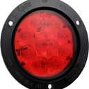 Grote 53292 SuperNova 4" 10-Diode Pattern LED Stop Tail Turn Lights (Black Theft-Resistant Flange, Male Pin)