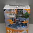 10 Jumbo Vacuum Storage Bags with Electric Pump, Space Saver Bag for Clothes, Mattress, Blanket, Duvets, Pillows, Comforters, Travel