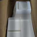 HBlife Makeup Organizer with Brush Holder for Vanity, Large Plastic Bathroom Countertop Organizer Skin Care Storage, Easy to Store Lipsticks, Nail Polishes, Perfumes, Eyeshadow Palettes, All White