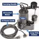 Superior Pump 92017 Superior 3/10 HP Compact Remote Sink/Drain Pump System , Black