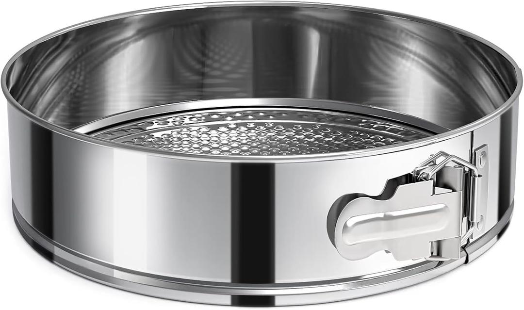 7 Inch Springform Pan 304 Stainless Steel Nonstick Springform Cake Pan with Removable Bottom, Round Spring Form Cheesecake Pans