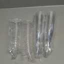 SUREHOME Plastic Champagne Flutes 40 Pack Disposable Champagne Glasses 5.5 Oz Clear Plastic Mimosa Glasses Wedding Cocktail Cups Bulk for Engagement Birthday Graduation Decorations 2025 Party Supplies