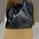 Electric Blanket Heated Throw Blanket, Super Soft Flannel & Sherpa Electric Throw Blanket with 10 level Heating Levels, , 50'' X 60'', Dark Gray.