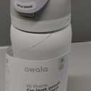 Owala FreeSip Insulated Stainless Steel Water Bottle with Straw, BPA-Free Sports Water Bottle, Great for Travel, 32 Oz, Shy Marshmallow
