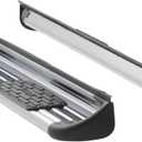 LUVERNE 481143-581143 Polished Stainless Steel Side Entry Steps Truck Running Boards, Select Chevrolet Silverado, GMC Sierra 1500, 2500, 3500 HD Crew Cab