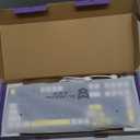 Qisan Wireless/Wired Mechanical Gaming Keyboard, Triple Mode 2.4G/USB-C/BT (98%) Wireless Mechanical Keyboard with US Layout | Brown Switch Rechargeable RGB Backlit Keyboards for Gaming, Blue & White