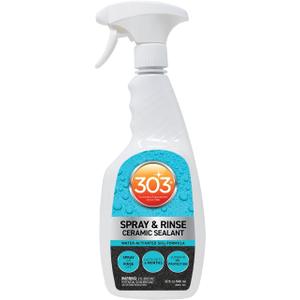 303 Marine Spray & Rinse Ceramic Sealant, 32 oz | Water-activated SiO2 ceramic sealant with up to 6 months of protection for marine surfaces.