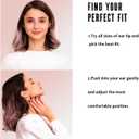 2 x BNU Ear Plugs for Concerts, 2 Pairs 25-35dB Noise Cancelling Earplugs for Work, Motorcycle Reusable High Fidelity Noise Reduction Ear Plugs with 6 Pair Silicon and Memory Foam Tips in S/M/L, Pink