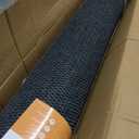 Large Rubber Door Mat 4x6 FT, Heavy Duty Non Slip Entrance Mat, Dark Gray