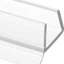 Prime-Line M 6262 Frameless Shower Door Bottom Seal for 1/4 in. Thick Glass Doors, Single Flap, 36 in., Clear Vinyl (Single Pack)