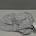 24x43 Inch Grey Cocktail Tablecloth Spandex Round Fitted Table Cover for Wedding Banquet Event Party