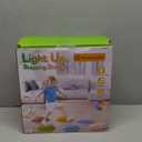 Rechargeable Stepping Stones for Kids, 6pcs Music and Light Up Anti-Slip Balance Sensory Toys for Toddler, Kids Indoor and Outdoor Play Equipment, Birthday Gifts Toys for 3 4 5+ Year Old Kids