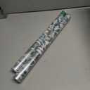 2 x Window Privacy Film with Cutting Grid, Non-Adhesive Stained Glass Window Film Decorative, Static Cling Privacy Window Film (Leaf Rainbow,17.5 X 78.7 inch)