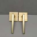 Mega Handles Prime Dummy Lever, Door Handle for Closet or French Doors, Single Side Door Levers, Non-Turning, Fits All Standard Door Sizes, Covered Screws Included - Satin Brass (2 Pack) 5"