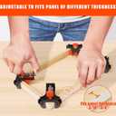 WETOLS Corner Clamp for Woodworking, 90 Degree Right Angle Clamp, Wood Clamps, 4Pcs Adjustable Spring Loaded Woodworking Clamp, Gifts for Him, Birthday Gifts for Men, Photo Framing, Orange