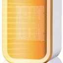 Space Heater for Indoor Use, 1000 Watts High Output & 2 Speeds, Electric Small Heater for Office Desk Home (White) (White)