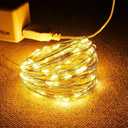 1 Pack USB Fairy Lights 3meters 30 lamp Beads Led Copper USB Powered for Christmas CampHalloweenPartiesWedding Christmas Tree DecorationWhite (Warm)