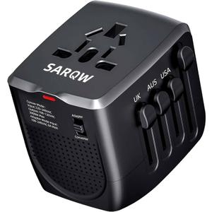 Travel Converter Adapter Voltage Converter that Steps Down 220 Volts to 110 Volts for use in Over 200 Countries,Including The U.S., U.K., Europe, and Australia