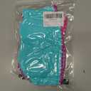 Kids4ever Girls Swimsuits 2 Piece Mint Green Color Block Tween Bikini Sets with Chest Pad Adjustable Straps Bathing Suits for Girls V Neck High Waisted Girls'Swimwear Size 9-10