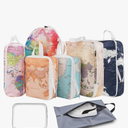 8 Pcs Compression Packing Cubes Travel for Suitcases, Waterproof Luggage Organizer Washable Storage Bags Set for Backpack Travel- Packaging Cubes for Carry-Ons and Storage