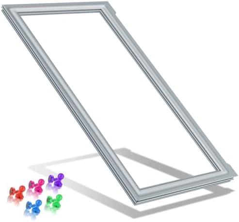 Upgraded 241778307 Refrigerator Door Gasket Compatible with Frigidaire Door Gasket Replacement, Gray 16.73"x38.77" Crosley Kenmore Electrolux Refrigerator Door Gasket Seal 1793667 PS3408461 AP4587413