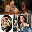 Mephoro Leopard Print Case for iPhone 14 Plus, Fashion Luxury Phone Case for Women and Girls Cute Aesthetic Shockproof Cover for 14 Plus Women Girls 6.7 inches (Borwn)