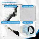 Pancake Cast Net, 8ft Radius, 1 1/ 4 in Mesh, 1.25lb Lead, for Bait Fish
