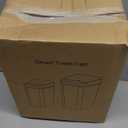 Anborry Bathroom Automatic Trash Can 2 Pack 2.2 Gal & 4 Gal Touchless Motion Sensor Small Garbage Can with Lid Smart Electric Narrow Garbage Bin for Bedroom Office Kitchen (Black)