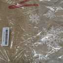 MACTING Christmas Tree Skirt 48 Inch Large Burlap Tree Mat with Red and Black Plaid Buffalo Edge Merry Christmas Printed for Country Holiday Indoor Home Party Xmas Tree Decorations