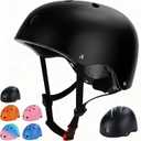 Kids Bike Helmet, Toddler Helmet for Youth Boys Girls Ages 1-3/2-4/3-5/5-8/8-14 Year Old, Adjustable Fit & Lightweight, Multi-Sport Safety for Skateboard Skating Bicycle Scooter Cycling (Black)