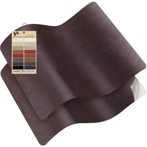 YAFLC Self Adhesive Leather Repair Patch Tape, 8.311 inch Vinyl Leather Repair Kit for Furniture, Car Seat, Chairs, Couch, Sofa, Jacket Retro Nut Brown