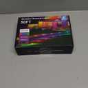 Outdoor Ground Lights, 50FT Smart RGB Pathway Lights with APP/Remote Control, Music Sync, Timer Function, IP67 Waterproof Wired Color-Changing Pathway Light for Garden, Courtyard, Lawn and Parties (15M)