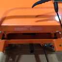VEVOR Hydraulic Lift Table Cart, 330lbs Load Capacity 50 Inch Lifting Height, Manual Single Scissor Lift Table with Non-Slip Pad and 4 Wheels, Hydraulic Scissor Cart for Material Handling, Orange