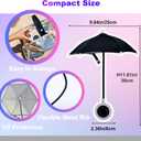 ELEBOX Phone Umbrella for Iphone Sun Shade Shield, Magnetic Mini Phone Umbrella with Bendable Design & Rotatable Phone Ring, Anti-Glare Outdoor phone Shade for iPhone/Android/iPad/Kindle/Laptop/Camera