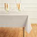 Solino Home Cotton Linen Tablecloth 58 x 120 Inch - Hemstitch Linen Table Cloth for Rectangle Tables - Machine Washable Tablecloth for Fall, Autumn, Halloween, Thanksgiving, Christmas
