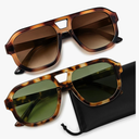 livho Trendy Polarized Square Aviator Sunglasses Women Men Square Eyewear Frame, Retro Sun Glasses for Women Men 2025 Shades
