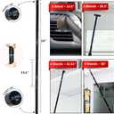 1.25 Inch Vacuum Brush Attachment Kit Compatible with Vacuum Cleaners Using 1-1/4'' Accessories - 1.25 Inch Shop Vac Accessories: Horse Hair Dust Brush, Vacuum Extension Wand and More (10 Pack)