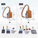 INICAT Women's Small Sling Bag, Lightweight Everyday Vegan Leather Crossbody Purse for Daily Essentials and Travel Light