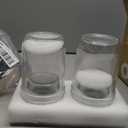 ComSaf Overnight Oats Containers with Lids (16OZ+4OZ, 2PCS) On-The-Go Dual-Laryer Yogurt Parfait Cups with Dry and Wet Separation Mason Jars for Chia Pudding Cereal Nut Fruit Meal Prep Salad