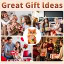 Garden Statues Fox with Solar Moving LED Eyes Outdoor Animal Figurines Decorations for Patio Yard Lawn Ornaments Gifts for Birthday Easter Housewarming (Fox)