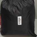 Riakrum Full Car Cover Waterproof All Weather for Automobiles Windproof Cover Rain UV Protection Sun Scratch Resistant Outdoor Universal(Fit Sedan Length (194-208'') 59'' H,Black, Orange)